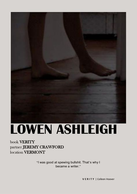 Verity Colleen Hoover Jeremy, Lowen Ashleigh, Verity Crawford, Verity Colleen Hoover, Verity By Colleen Hoover, Book Review Journal, Reading Slump, Colleen Hoover Books, Becoming A Writer