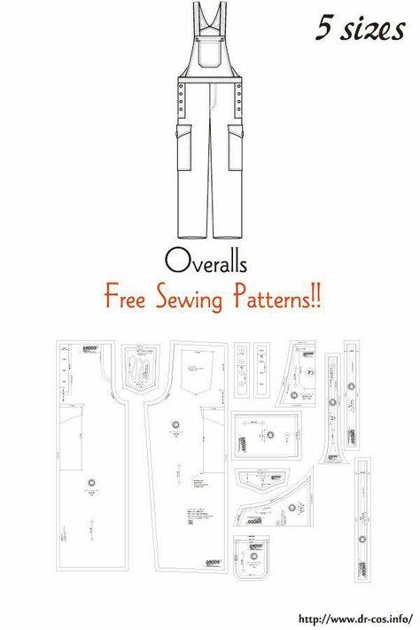 Overalls Free Pattern, Unisex Sewing Patterns Free, Mens Overalls Sewing Pattern, Nonbinary Sewing Pattern, Coverall Pattern Free, Free Overall Sewing Pattern, Overalls Sewing Pattern Free, Overalls Pattern Sewing Free, Free Pants Sewing Pattern