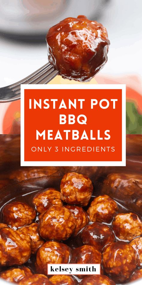 Instant Pot Bbq Meatballs Frozen, Instant Pot Meatballs And Sauce, Instant Pot Meatball Recipes, Bbq Meatballs Frozen, Meatball Instant Pot Recipes, Instant Pot Bbq Meatballs, Honey Bbq Meatballs, Frozen Meatballs Recipe, Easy Bbq Meatballs