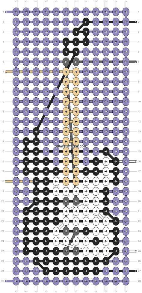 Alpha pattern #152153 | BraceletBook Daisy Dog, Guitar Electric, Crochet Cross, Rock Metal, Alpha Pattern, Alpha Patterns, Friendship Bracelet Patterns, Bracelet Patterns, Friendship Bracelet