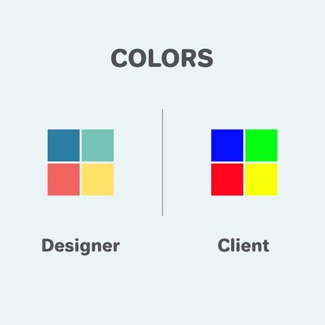 11 Differences Between Designers And Clients Show Why They Will Never Understand Each Other Graphic Design Memes, Web Design Quotes, Graphic Design Quotes, Graphic Design Humor, Logo Type, Design Websites, Learning Graphic Design, School Posters, Design Jobs