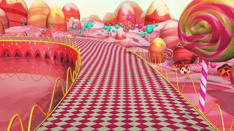 Sugar Rush Aesthetic, Candy Land Aesthetic, Candyland Aesthetic, Dr Mundo, Candy Rush, Vanellope Y Ralph, Mickey Mouse Art, Candy House, Sugar Candy