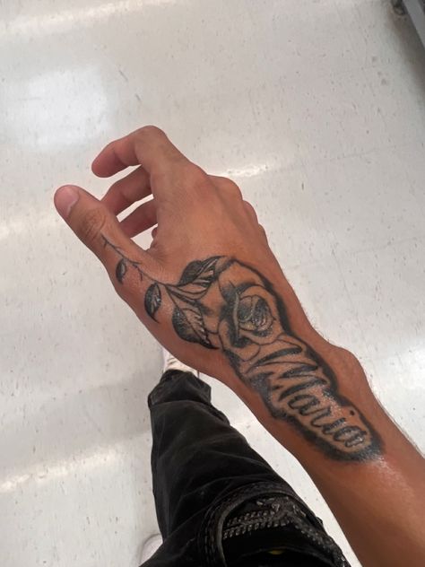 men tattoo Matching Guy Tattoos Best Friends, Money Tattoo Forearm, Rip Hand Tattoos For Guys, Tattoo Ideas For Men Daughter, Small Tattoos For Men Shoulder, Small Men Tats, Name On Hand Tattoo Men, Medium Tattoo Ideas Men, Family Hand Tattoos For Men