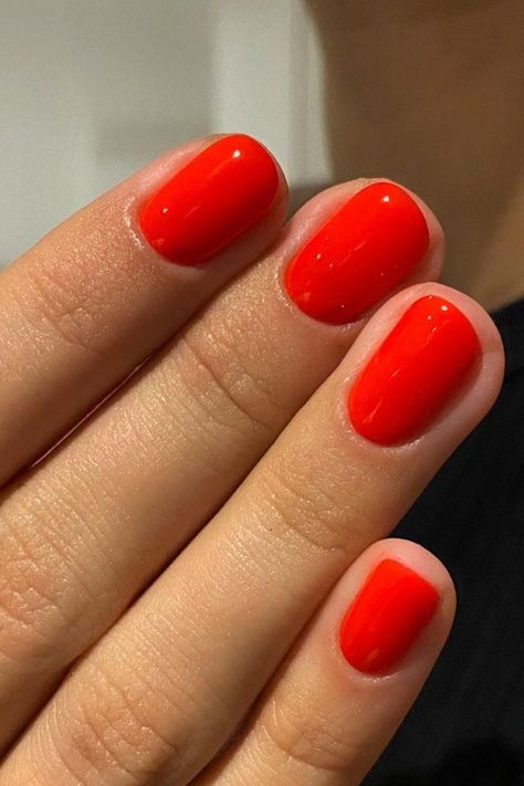 Nagellack Trends, Red Nail Polish, Classic Nails, Shellac Nails, Red Nail, Polish Colors, Nagel Inspo, Summer Nails Colors, Cat Kuku