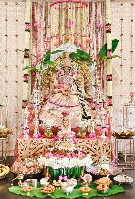 Puja Ghar, Varalakshmi Pooja, Lakshmi Pooja, Mandir Decoration, Pooja Decor, Lotus Candle Holder, Janmashtami Decoration, Ganapati Decoration, Decoration For Ganpati