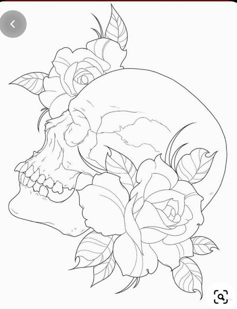 Soon Tattoo, Art Du Croquis, Tattoo Outline Drawing, Men Tattoos, Skull Art Drawing, Výtvarné Reference, Skulls Drawing, Tattoo Stencil Outline, Skull Tattoo Design