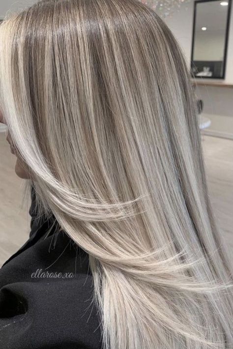 Ash Blonde Hair Balayage, Perfect Blonde Hair, Ash Blonde Hair Colour, Silver Blonde Hair, Icy Blonde Hair, Cool Blonde Hair, Dyed Blonde Hair, Vlasové Trendy, Balayage Blonde