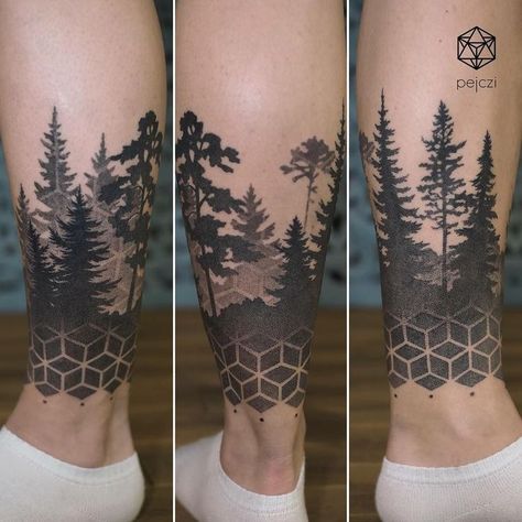 forest tattoo design drawing tattoo ideas female tattoo tattoo designs tattoo inspiration tattoo art tattooed tattoo design tattoo print tattooing tattoo love tattoo back tattoo beauty tattoo hand Tree Tattoos For Men, Pine Tree Tattoos, Half Leg Sleeve, Forest Tattoo Sleeve, Tree Tattoo Ideas, Tattoo Back Tattoo, Forearm Cover Up Tattoos, Tree Sleeve Tattoo, Tree Tattoo Forearm