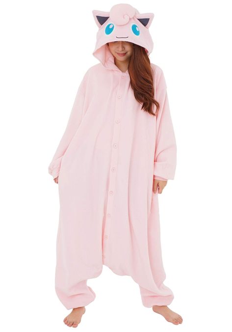 Pokemon Kigurumi, Jiggly Puff, Pokemon Jigglypuff, Animal Onesies, Onesie Costumes, Hooded Jumper, Onesie Pajamas, Boring Clothes, Knit Set