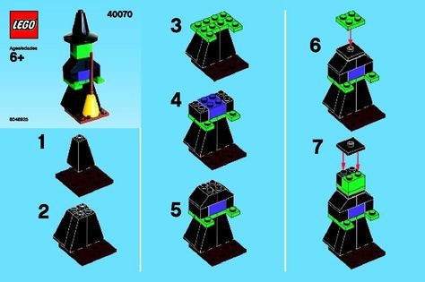 This month’s free LEGO Monthly Mini Model Build is… a Witch!!! This month, US/Canada and UK/Germany will both build the same model. Lego Diy Crafts, Lego Halloween, Instructions Lego, Lego Building Instructions, Lego Club, Construction Lego, Lego Christmas, Free Lego, Lego Diy