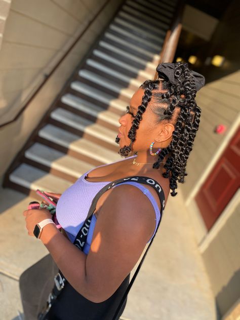 Short Passion Twist, Passion Twists, Big Box Braids Hairstyles, Cute Braided Hairstyles, Girls Natural Hairstyles, Twist Braid Hairstyles, Protective Hairstyles Braids, Hair Twist Styles, Box Braids Styling