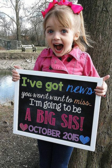 Pregnancy Announcement For Baby 2, Sibling Gender Reveal, 2nd Pregnancy Announcements, 2nd Pregnancy, Pregnancy Announcement Chalkboard, Baby 2 Announcement, Second Baby Announcements, Easter Pregnancy Announcement, Pregnancy Announcement Sibling