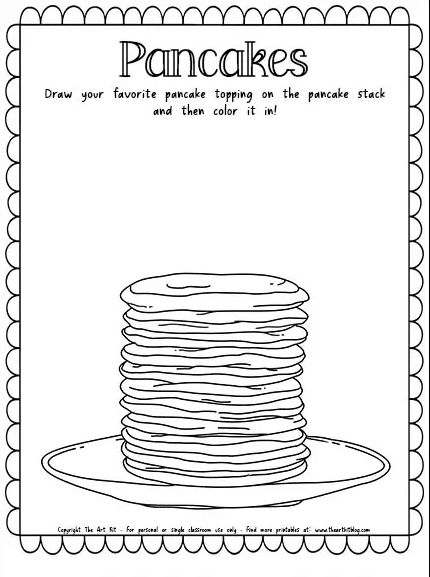 Pancakes Coloring Pages, Pancake Tuesday Art For Kids, Classroom Pancake Party, Pancake Printable Free, If You Give A Pig A Pancake Activities Free Printable, Pancake Craft Preschool, Pancake Activities For Kids, Pancake Crafts For Kids, Pancake Day Printables