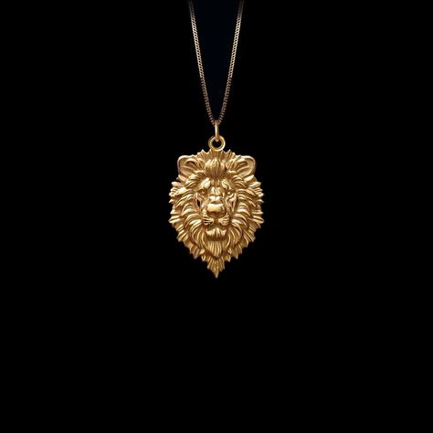 𝗣𝗘𝗡𝗗𝗔𝗡𝗧 𝗜𝗡𝗙𝗢𝗥𝗠𝗔𝗧𝗜𝗢𝗡 This pendant is made of real, solid gold. * Made in USA * Size: Mini * Material: 14k or 18k solid gold * Finish: polished * Height: 0.97" (24,5 mm) | *includes the small circle, bail dimensions not included * Width: 0.65" (16,5 mm) * Pendant weight (approx.): 3 grams (14k) * Bail: fits up to 4 mm chains * Solid back, not hollow * A certificate of authenticity is included * Delivered in our elegant jewelry box, making it the perfect gift Note: Our Mini sized pendants are small and delicate pieces - please verify the dimensions before placing your order. 𝗖𝗛𝗔𝗜𝗡 Our chain is made of solid gold and has a thickness of 1.5 mm. Weight is approx. 3 grams (varies between sizes). The chain is optional, you can select the "pendant only" option. 𝗦𝗛𝗜𝗣𝗣𝗜𝗡 Lion Charm, Lion Jewelry, Lion Necklace, Lion Pendant, Gold Lion, Crown Necklace, Small Circle, Solid Gold Chains, Box Making