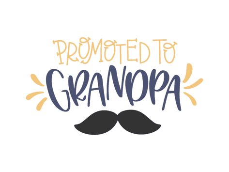 Free promoted to grandpa svg file for all the coming grandpa's out there! use with both your silhouette and cricut to make some cute Grandparents related DIY projects. #grandpa #svg #grandkids Grandpa To Be, First Time Grandparents, Announcing Pregnancy, Maternity Props, Promoted To Grandpa, Grandpa Svg, Circuit Crafts, Grandparents Quotes, Baby Decor Diy