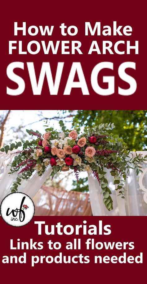 Diy Wedding Arch Flowers, Diy Flower Arrangements Wedding, Diy Wedding Arch, Wedding Swag, Arch Ideas, Flower Arch, Arch Decoration, Wedding Arch Flowers, Diy Arrangements