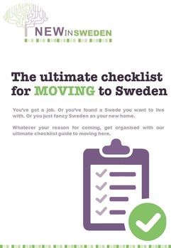 Checklist For Moving, Nordic Lifestyle, Opening A Bank Account, Moving Checklist, Get Organised, Get Moving, Bank Account, Getting Organized, Sweden