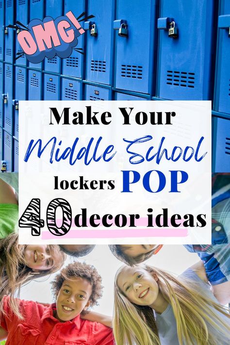 6th Grade Locker Ideas, Locker Hacks, Cute Locker Decorations, Middle School Decor, Cute Locker Ideas, Locker Decorations Diy, Middle School Lockers, School Locker Decorations, Kids Locker