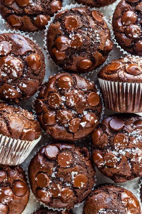 Double Chocolate Muffin Recipe, Pies And Tacos, Double Chocolate Chip Muffins, Chocolate Muffin Recipe, Double Chocolate Muffins, Just Bake, Fool Proof Recipes, Chocolate Chip Muffins, Chocolate Muffins