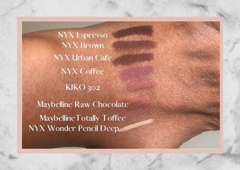 NYX Espresso NYX Brown NYX Urban Cafe NYX Coffee KIKO 302 Maybelline Raw Chocolate MaybellineTotally Toffee NYX Wonder Pencil Deep Nyx Urban Cafe Lip Liner, Nyx Brown Lip Liner Swatches, Nyx Lip Liner Coffee, Nyx Espresso Lip Liner, Nyx Brown Lip Liner, Nyx Angel Food Cake, Lip Liner Swatches, Nyx Swatches, Nyx Lip Pencil