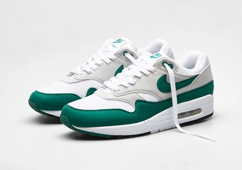 The Nike Air Max 1 Evergreen And Magma Orange Releases Tomorrow Sneak Attack, Nike Air Max 1, Dog Shoes, Colour Combinations, Best Sneakers, Air Max 1, Nike Jordan, Sneaker Head, Air Max Sneakers