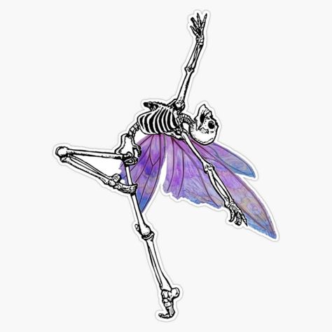 PRICES MAY VARY. Title: Dancing Skeleton Fairy Grunge Fairycore Aesthetic Gothic Cottagecore Sticker Bumper Sticker Vinyl Decal 5". Product Type: Categories > Exterior Accessories > Bumper Stickers, Decals & Magnets > Bumper Stickers Grunge Fairycore Aesthetic, Skeleton Fairy, Gothic Cottagecore, Skeleton Sticker, Fairy Stickers, Grunge Fairycore, Butterfly Decal, Fairycore Aesthetic, Dancing Skeleton