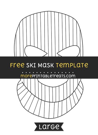 Free Ski Mask Template - Large Ski Mask Sewing Pattern Free, Ski Mask Template, Ski Mask Sewing Pattern, Diy Ski Mask, Ski Mask Pattern, Kid Costumes, Deku Cosplay, Free Skiing, Mask Template