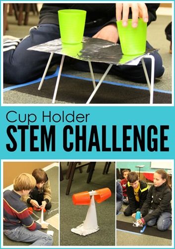 Cup Holder STEM Challenge:  build the tallest structure possible that will hold up 2 cups as far apart as possible. Apple Stem Activities Elementary, Help Harry Stem Activity, Force Stem Activities, 3rd Grade Stem Challenge, Apple Stem Challenge, September Stem Activities Elementary, High School Stem Projects, Stem Challenges Elementary Team Building, Stem Games Elementary