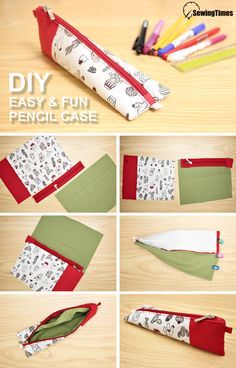 Pencil Case Diy Tutorial, Triangle Pencil Case, Triangle Zipper Pouch, Pencil Case Diy, Diy Crafts Pencil Case, Pencil Case Sewing, Pencil Case Pattern, Diy Pencil Case, Pencil Case Pouch