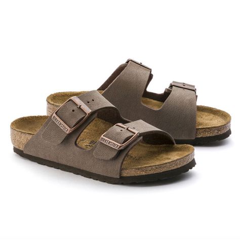 Birkenstock Arizona Mocha, Birkenstock Sandals Arizona, Birkenstock Brown, Two Strap Sandals, Birkenstock Sandals, Girls Sandals, Kids Sandals, Birkenstock Arizona, Birkenstock Shoes