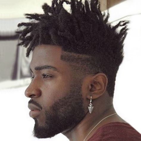 20 Unique Mohawk Dreads for Men to Inspire Guys Hairstyles, Short Dreads, Dreadlock Hairstyles For Men, Black Men Haircuts, Black Men Hairstyles, Corte De Cabelo Masculino, Dreadlock Hairstyles, Hair Reference, Fade Haircut