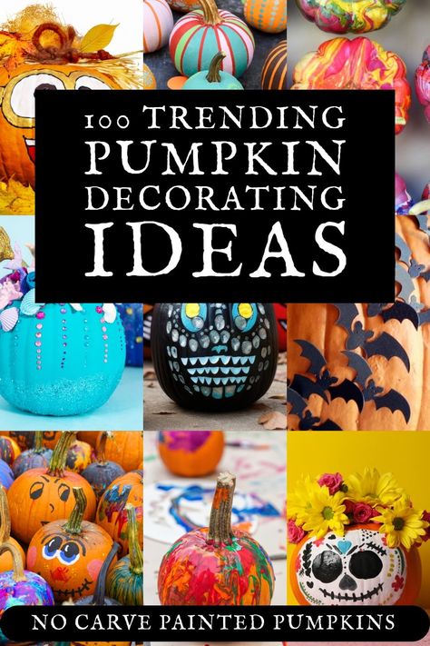 100 Creative No Carve Painted Pumpkin Ideas! The best Halloweeen craft ideas for autumn. 100 painted pumpkins. Give a dollar store pumpkin a makeover or drip paint your pumpkin with crayons or nail polish! You’ll love these no carve ideas and crafts for festivals, pumpkin decorating contests and home decor! Don’t miss the Disney pumpkins for kids! Best no carve painted pumpkins ever! Disney Pumpkins, No Carve Pumpkin Decorating Ideas, Easy Pumpkin Decorating, Dollar Store Pumpkin, No Carve Pumpkin, Creative Pumpkin Decorating, Pumpkin Decorating Ideas, Pumpkin Decorating Contest, No Carve Pumpkin Decorating