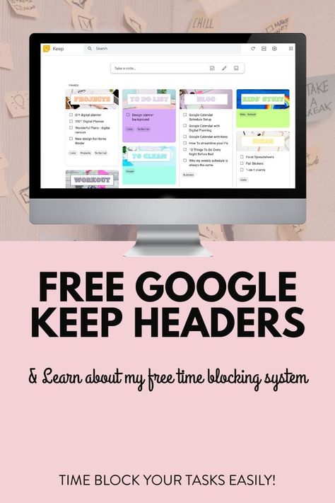 Google Keep Templates, Google Keep Ideas, Google Calendar Ideas, Google Organization, Google Calendar Organization, Google Keep Headers, Canva Learning, Google Suite, To Do Calendar