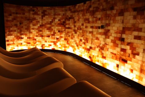 Pool Moodboard, Salt Sauna, Salt Room Therapy, Himalayan Salt Room, Pool Chaise, Salt Therapy, Salt Cave, Salt Block, Salt Room