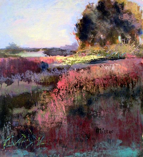 Marsh Contemplation by Eve Miller Pastel ~ 8 x 8 Wolves Art, 숲 사진, Lukisan Lanskap, Landscape Collage, Chalk Pastel Art, Sculptures Art, Horse Paintings, Soft Pastel Art, Pastel Artwork