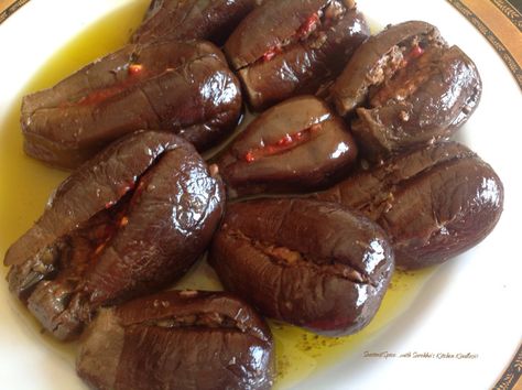 Pickled Eggplant Arabic, Makdous Recipe, Pickles Vegetables, Adana Kebab Recipe, Ramadan Meals, Syrian Recipes, Syria Pictures, Adana Kebab, Lebanon Food