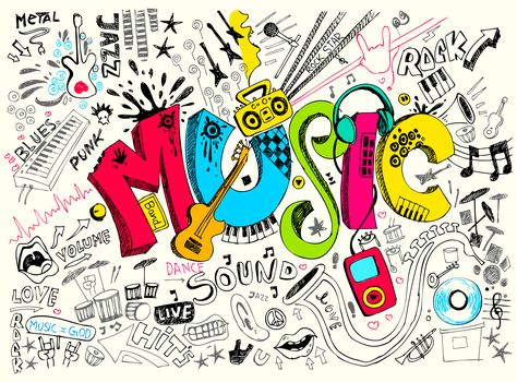 Music Graffiti, Music Doodle, Doodle Wall, Love Sound, Music Illustration, Music Backgrounds, Graffiti Wallpaper, Tablet Cover, Japan Design