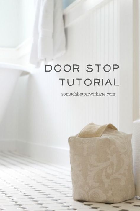 Fabric Door Stop Pattern Free Sewing, Door Stopper Diy, Doorstop Pattern, Fabric Door Stop, Pillow Covers Tutorial, Fabric Door, Make A Door, Door Crafts, The Quilt Show