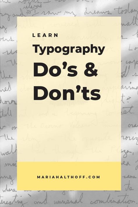 Typography Do's and Dont's | design tips, learn graphic design, font pairs Kombinasi Font, Business Logo Fonts, Typography Rules, Font Psychology, Best Fonts For Logos, Business Fonts, Typography Love, Dos And Don'ts, Font Inspiration