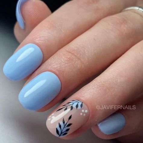 2,002 Likes, 3 Comments - Nails Lindas🥰💅🏼 (@unas.lindas25) on Instagram: “Natural nails-gel 💅💅  @unas.bella43 @nails.spa62 @unas.hermosas84 @nails.perfect19 . . . . . . . .…” Nails Art Designs, Milky Nails, Edgy Nails, Simple Gel Nails, Nail Art Designs Videos, Cute Gel Nails, Short Acrylic Nails Designs, Dipped Nails, Floral Nails