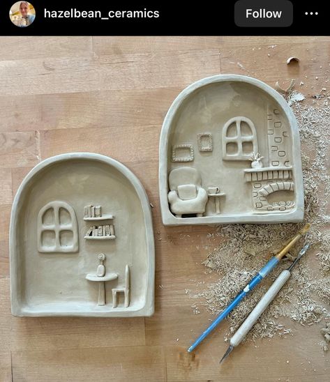 Clay Pottery Ideas Aesthetic, Air Clay Wall Art, Air Dry Clay Projects Functional, Air Dry Clay Checkers Board, Air Dry Clay Home Decor Diy, Studio Ghibli Air Dry Clay, Clay Crafts Air Dry Diy Projects, Air Clay Ideas Aesthetic, Air Dry Clay Easy Ideas