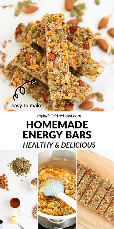 Healthy Snack Bar Recipes, Oatmeal Cookies Recipes, Easy Oatmeal Cookies, Homemade Energy Bars, Energy Bars Healthy, Bars Recipes Healthy, Oatmeal Cookies Recipes Easy, Energy Bars Homemade, Energy Bars Recipe