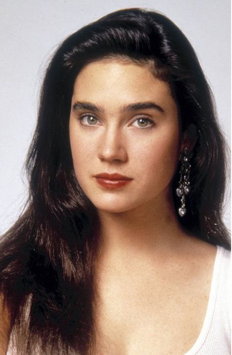 Jennifer Connelly Rocketeer, Jennifer Conely, Jennifer Connelly Young, Jennifer Carpenter, Most Beautiful Eyes, Jennifer Connelly, Vintage Beauty, Dark Hair, Pretty Face