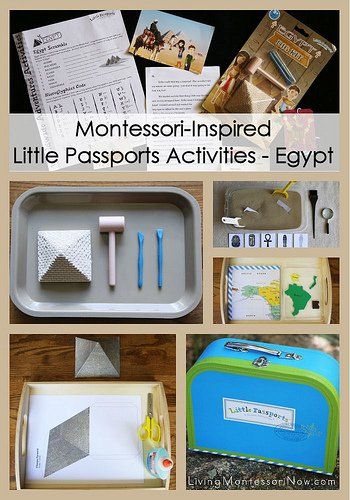 Montessori-Inspired Little Passports Activities - Egypt Continent Boxes, Montessori Science, Montessori Geography, Explorers Activities, Geography Activities, Montessori Lessons, Practical Life Activities, Multi Cultural, Homeschool Geography