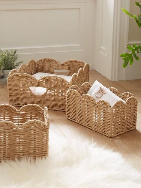 Seaside Farmhouse, Cat Playroom, Conservatory Playroom, Cupboard Organisation, Nursery Storage Baskets, Rabbit Enclosure, Lucy Mecklenburgh, Ikea Nursery, Storage Baskets With Lids