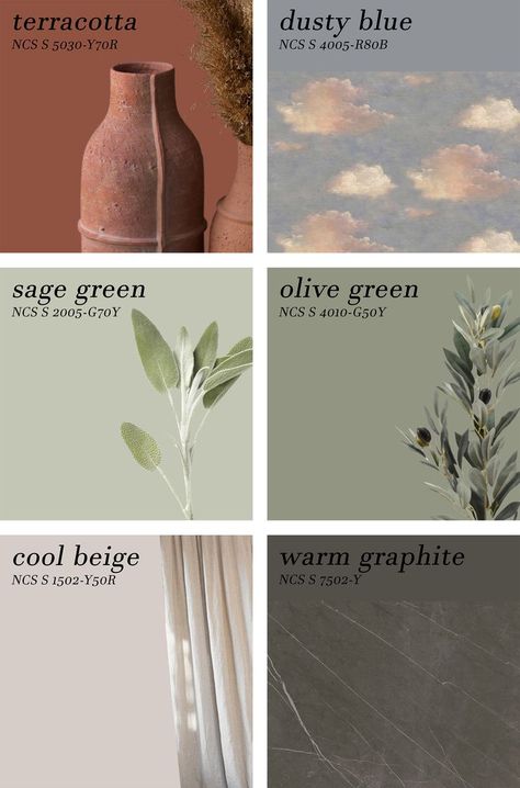 Embrace The Color Beige: the Rising Trend in Interior Design Beige Walls Colorful Decor, Soothing Room Colors, Sage Color Wall, Blue And Olive Color Palette, Olive Sage Green Paint, Sage Green And Terracotta Color Palette, Sage Green Cozy Bedroom, Sage Green Kitchen Palette, Olive Green And Sage Green