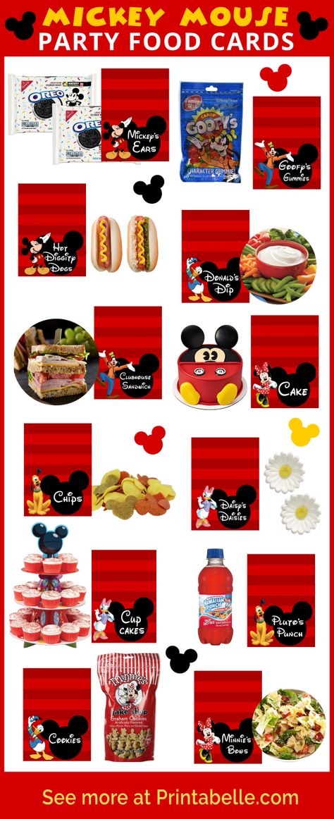 Mickey Mouse Party Games, Mickey Mouse Party Food, Clubhouse Sandwich, Mickey Mouse Food, Mickey Mouse Birthday Decorations, Party Essen, Mickey 1st Birthdays, Twodles Birthday, Mickey Mouse Themed Birthday Party