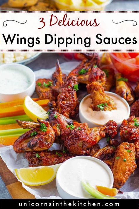 Sauces For Wings, Chicken Wing Dipping Sauce, Sauce For Chicken Wings, Paprika Aioli, Dipping Sauce For Chicken, Chicken Wing Sauce Recipes, Chicken Wing Dip, Garlic Wings, Dipping Sauces For Chicken