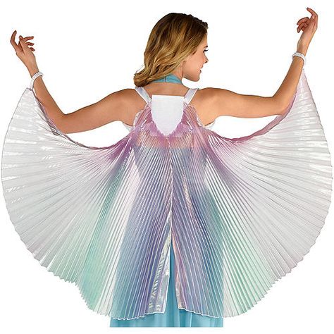 Rave Wings, Wings Color, Iridescent Wings, Peacock Costume, Fish Costume, Costume Wings, Iridescent Fabric, Butterfly Costume, Pastel Halloween