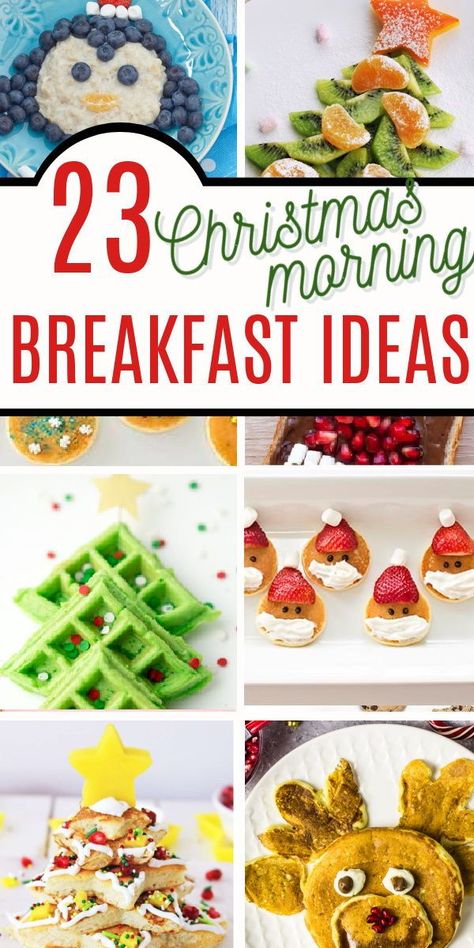 what a great christmas tradition idea - having a fun christmas themed breakfast to kick start your holiday. These cute ideas will be a hit with kids! Christmas Morning Kids Breakfast, Fun Christmas Dinners For Kids, Christmas Morning Breakfast For 2, Christmas Breakfast Charcuterie Board Kids, Kid Friendly Christmas Dinner, Kid Friendly Holiday Recipes, Christmas Breakfast Ideas For Kids, Christmas Morning Breakfast Ideas, Christmas Ideas For Kids